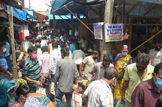 As crowd increased, vegetable prices went high in Agartala markets 
